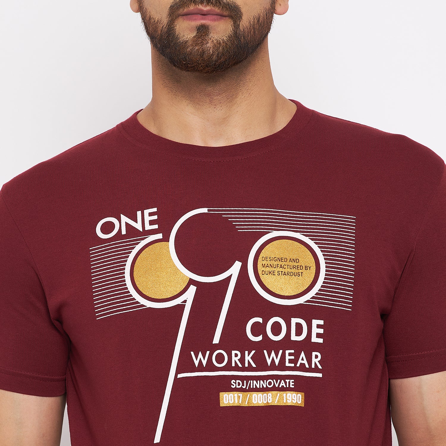 Duke Stardust Men Half Sleeve Cotton T-shirt (LF4828)