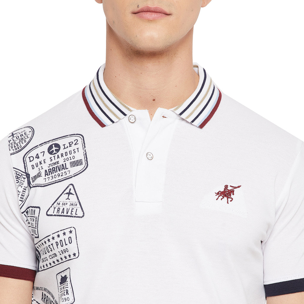 Duke Stardust Men Half Sleeve Cotton T-shirt (LF4709)