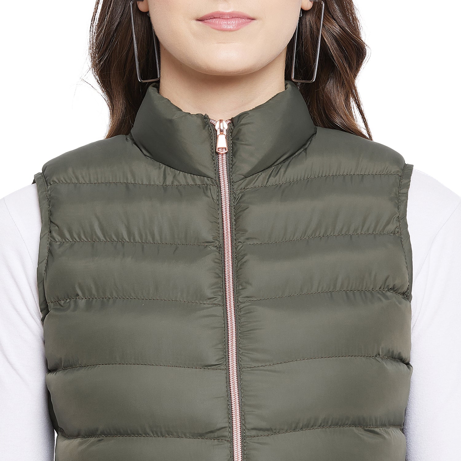 Duke Urban Women Sleeveless Puffer Jacket (SDZ6742)