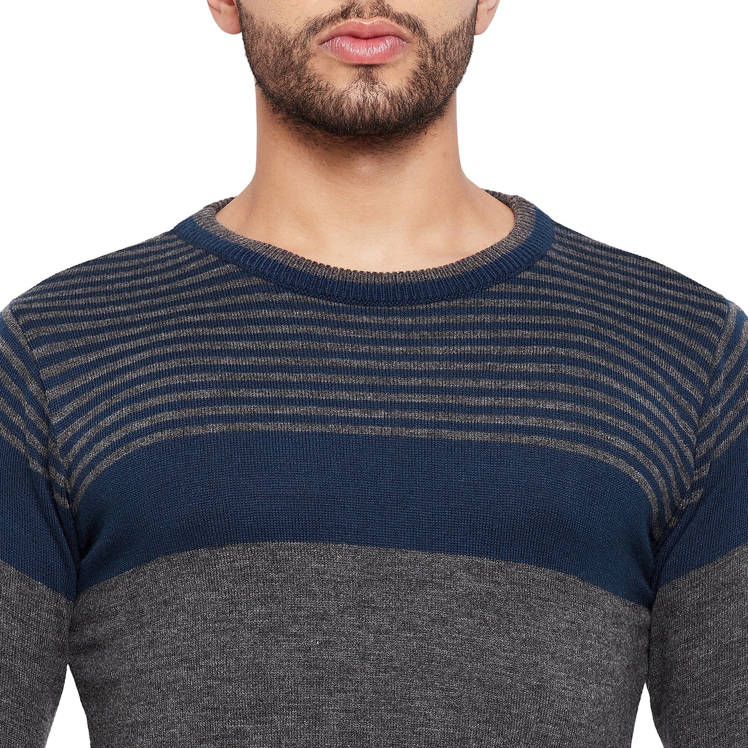 Duke Urban Men Full Sleeve Striped Sweater (SDS8101)