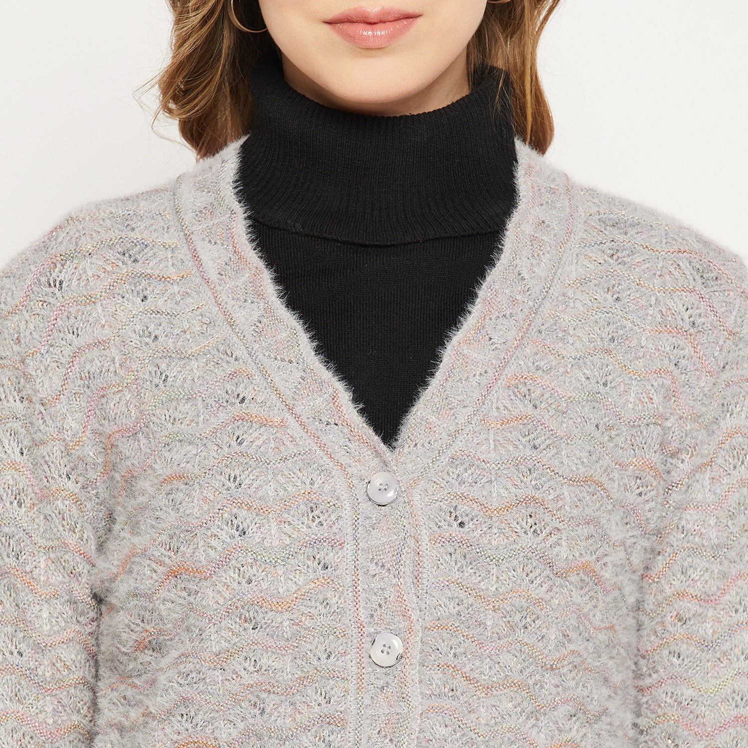 Duke Stardust Women Full Sleeve Cardigan (SDS9739)