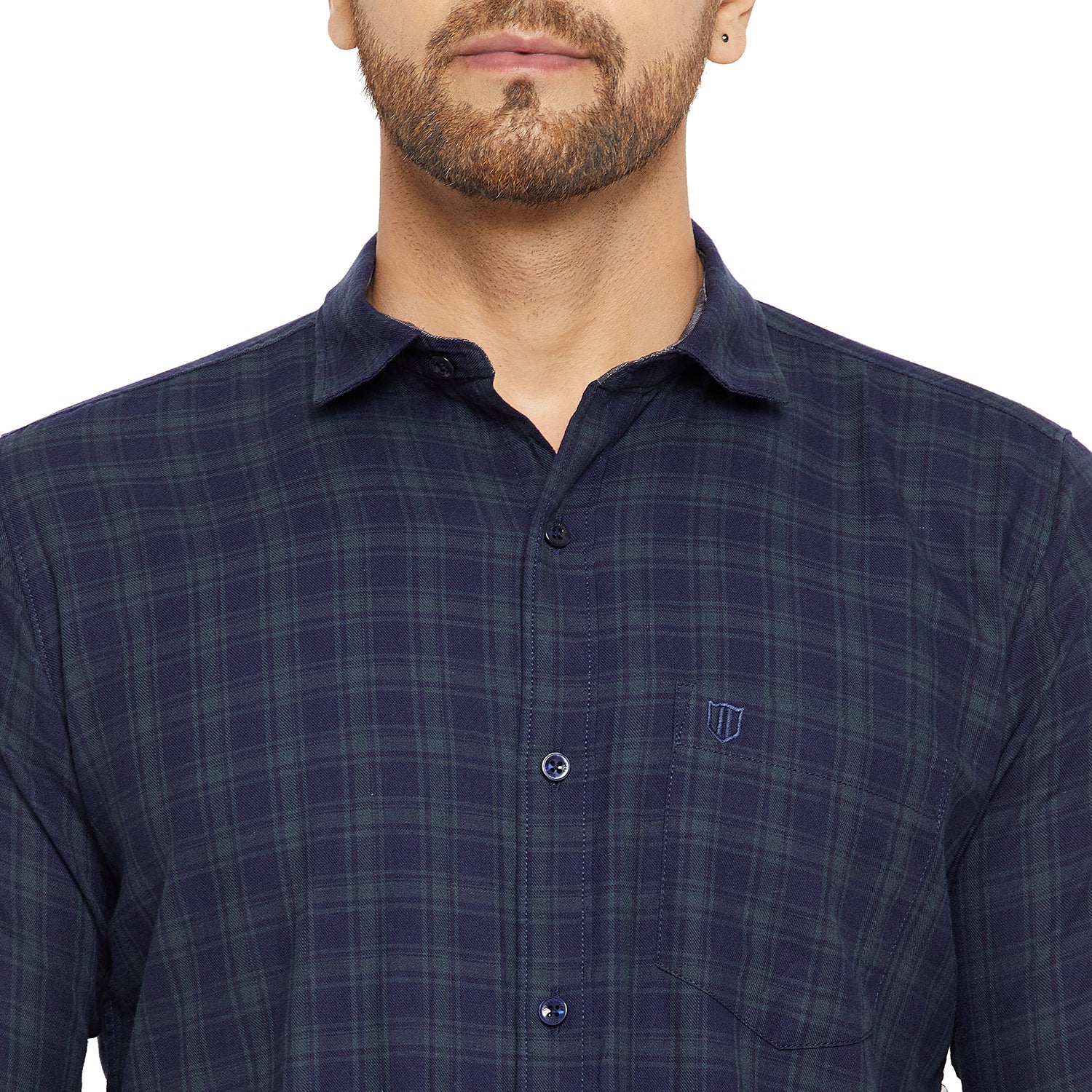 Duke Urban Men Slim Fit Solid Spread Collar Casual Shirt (SDO8CKLD)