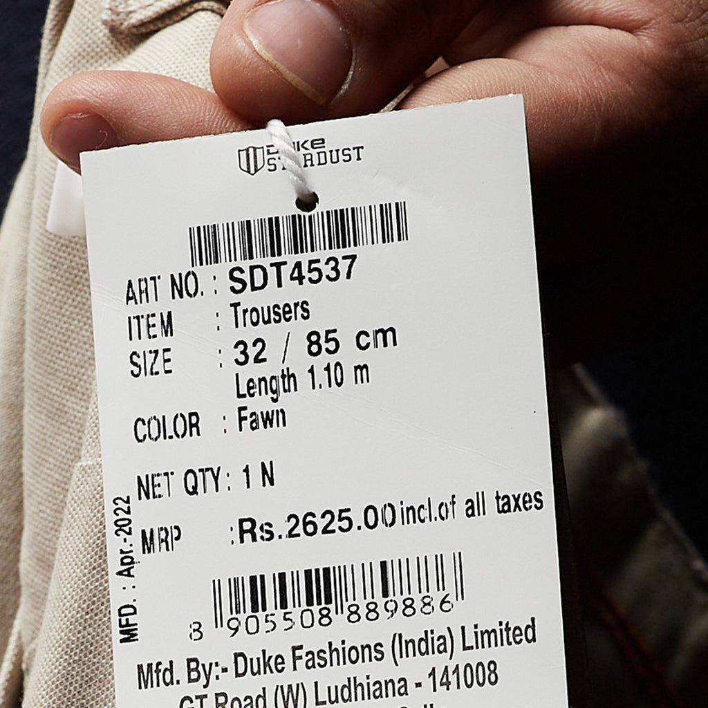 Duke Urban Men Slim Fit Trousers (SDT4537)