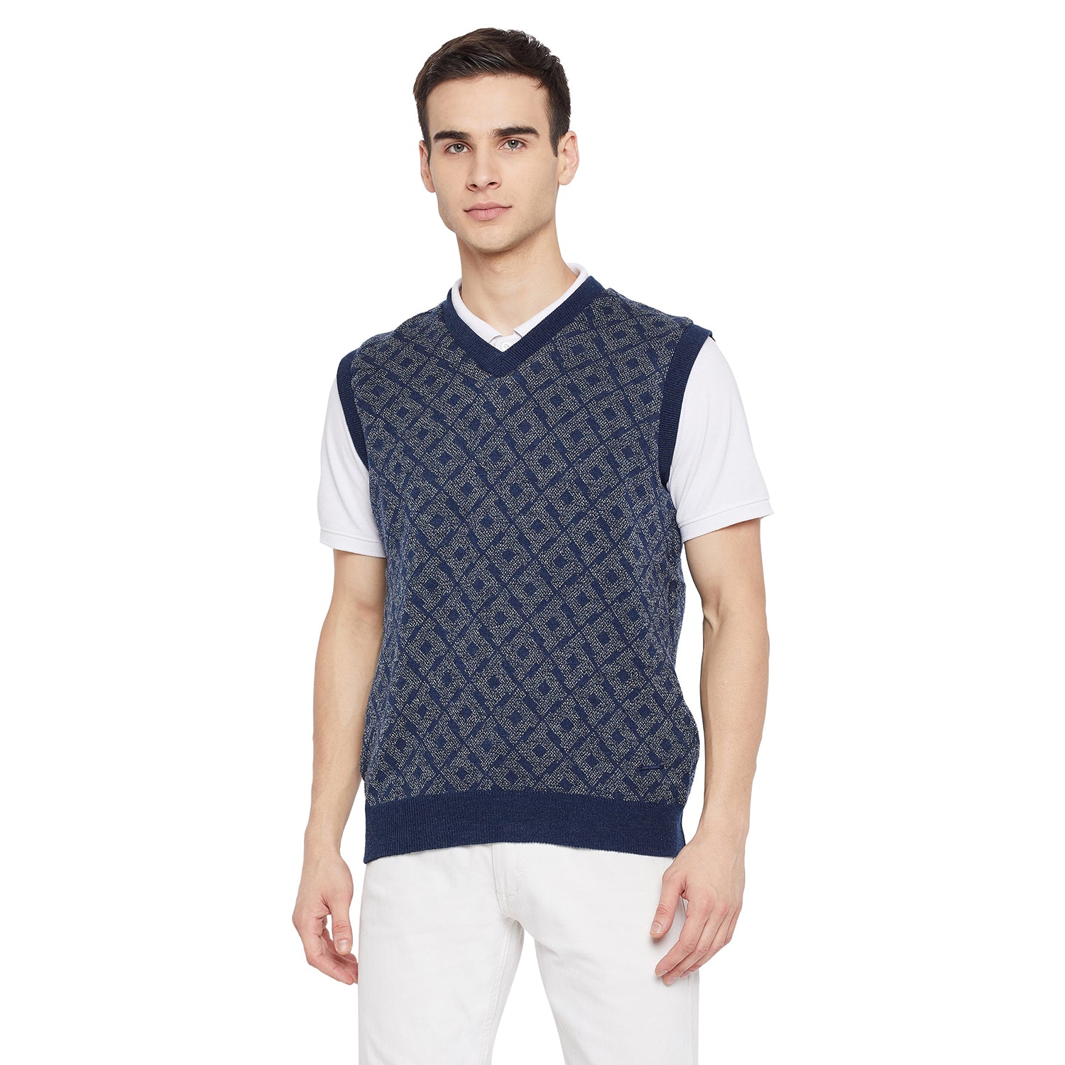 Duke Urban Men Sleeveless Reversible Sweater (SDS701)