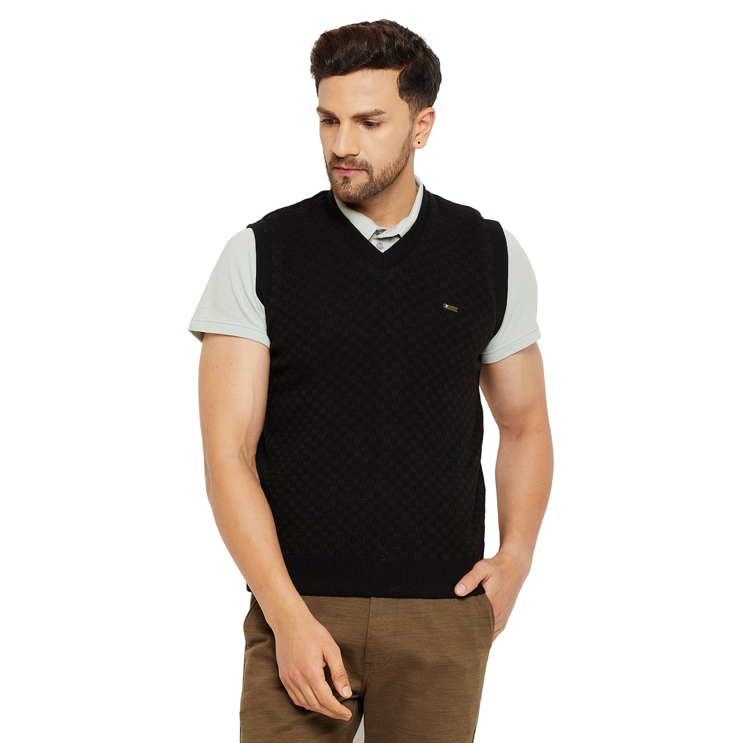 Duke Urban Men Sleeveless Reversible Sweater (SDS2035)