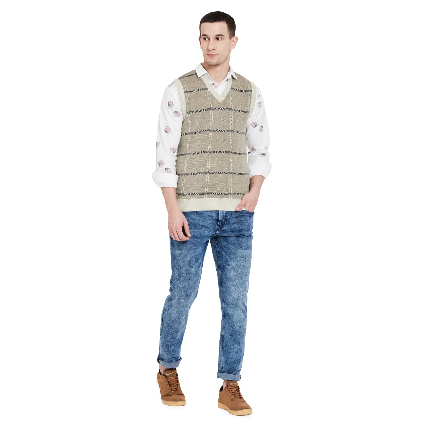 Duke Urban Men Sleeveless Sweater (SDS708)