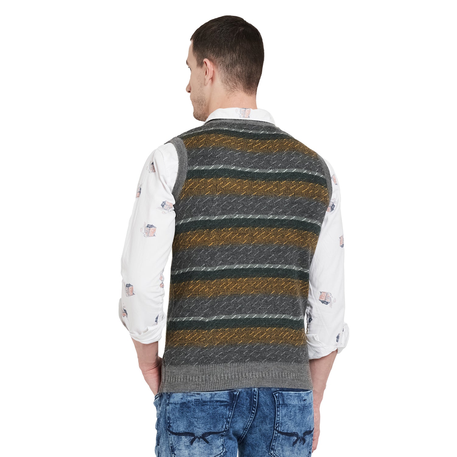 Duke Urban Men Sleeveless Sweater (SDS715)