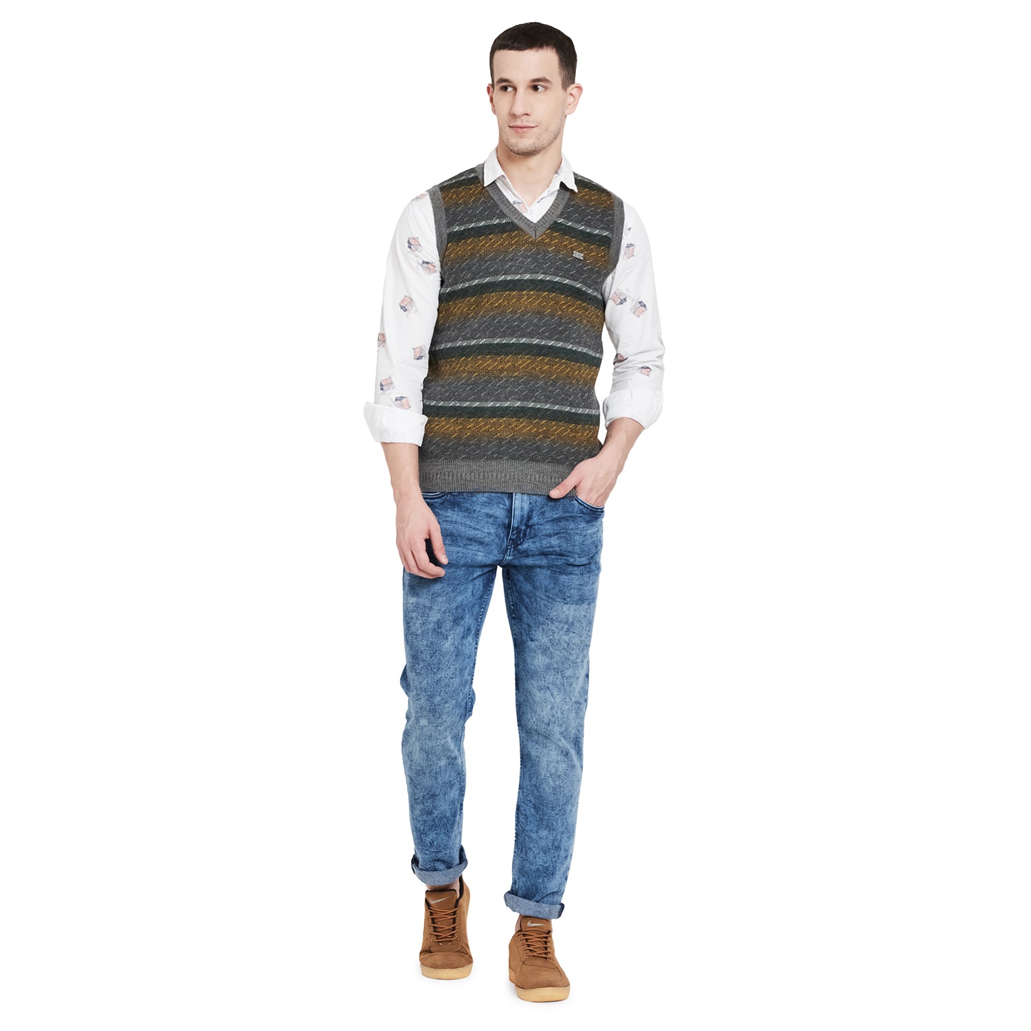 Duke Urban Men Sleeveless Sweater (SDS715)