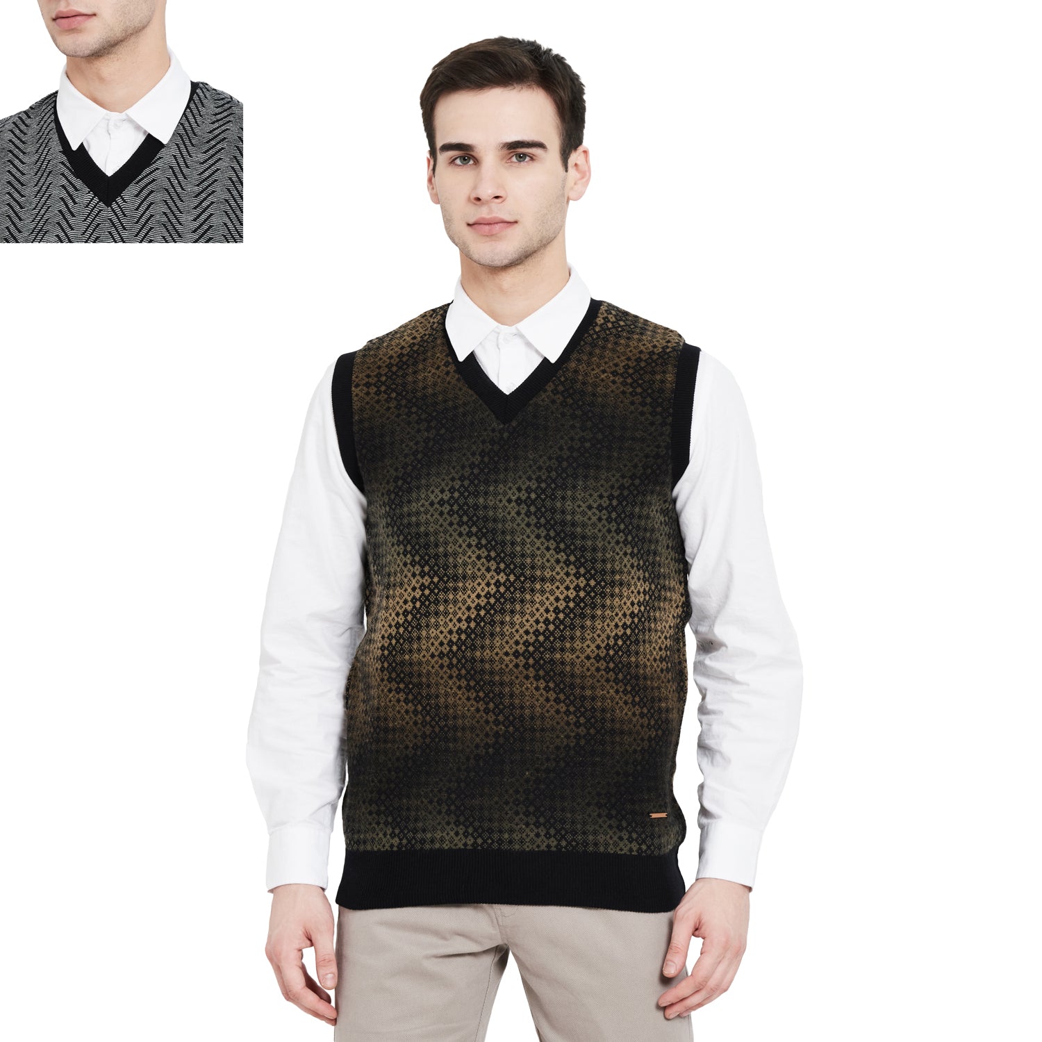 Duke Urban Men Sleeveless Reversible Sweater (SDS702)
