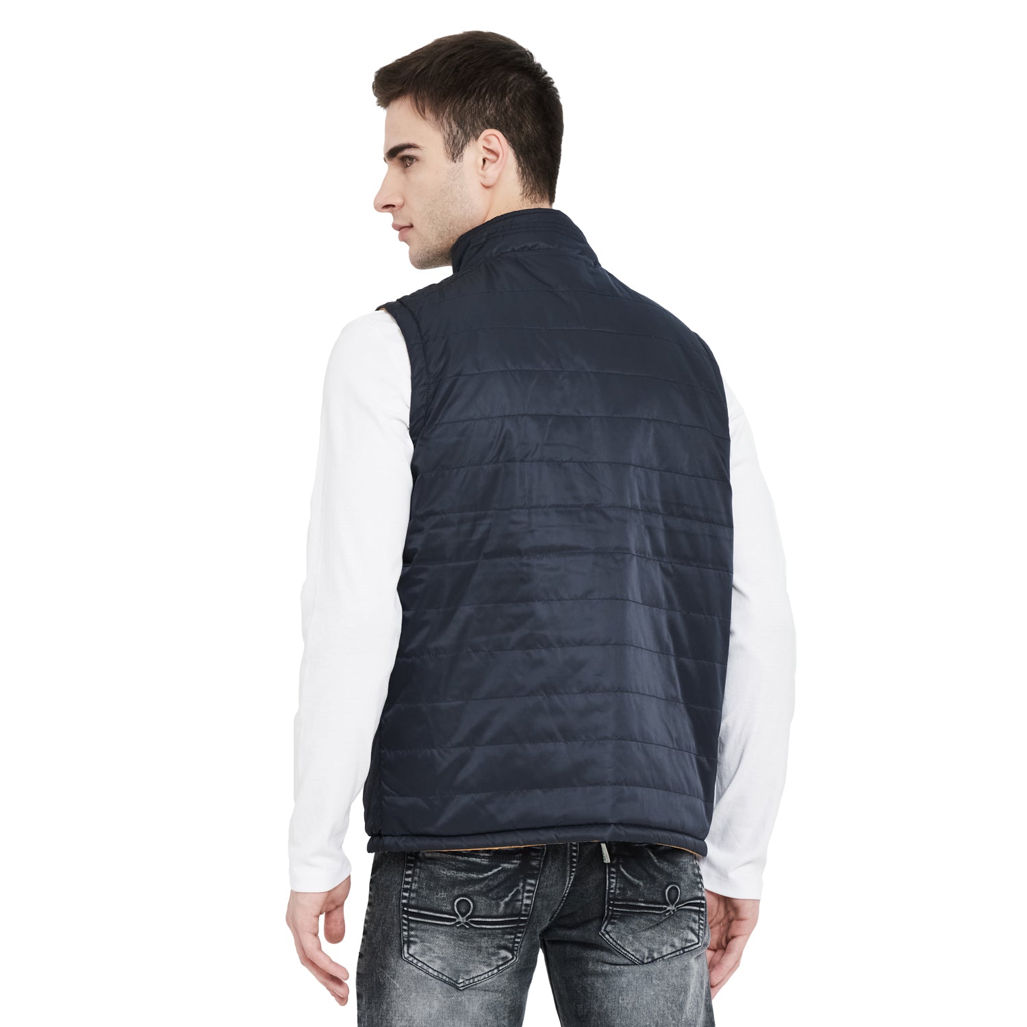 Duke Urban Men Sleeveless Reversible Jacket (SDZ911)