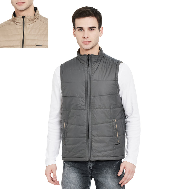 Duke Urban Men Sleeveless Reversible Jacket (SDZ911)