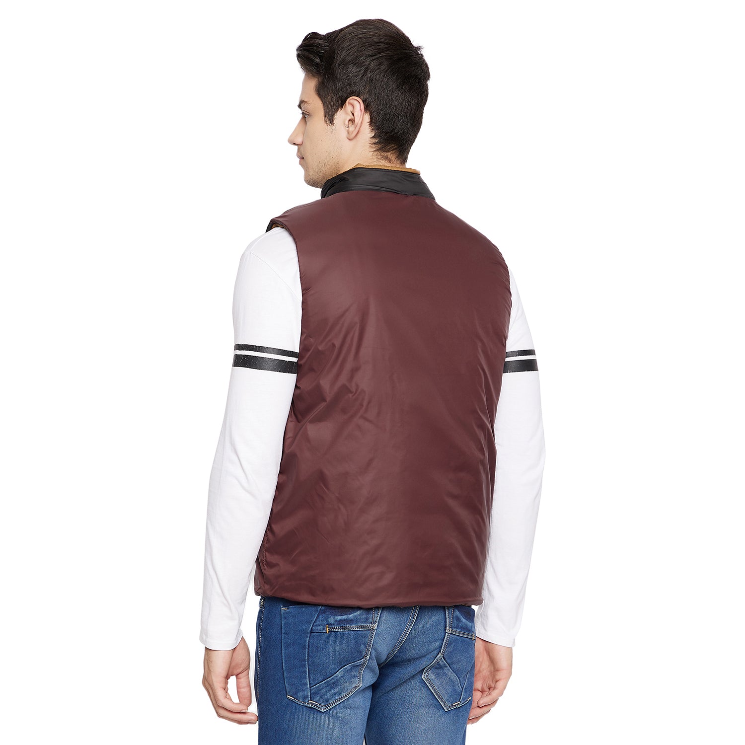 Duke Urban Men Sleeveless Reversible Jacket (SDZ908)
