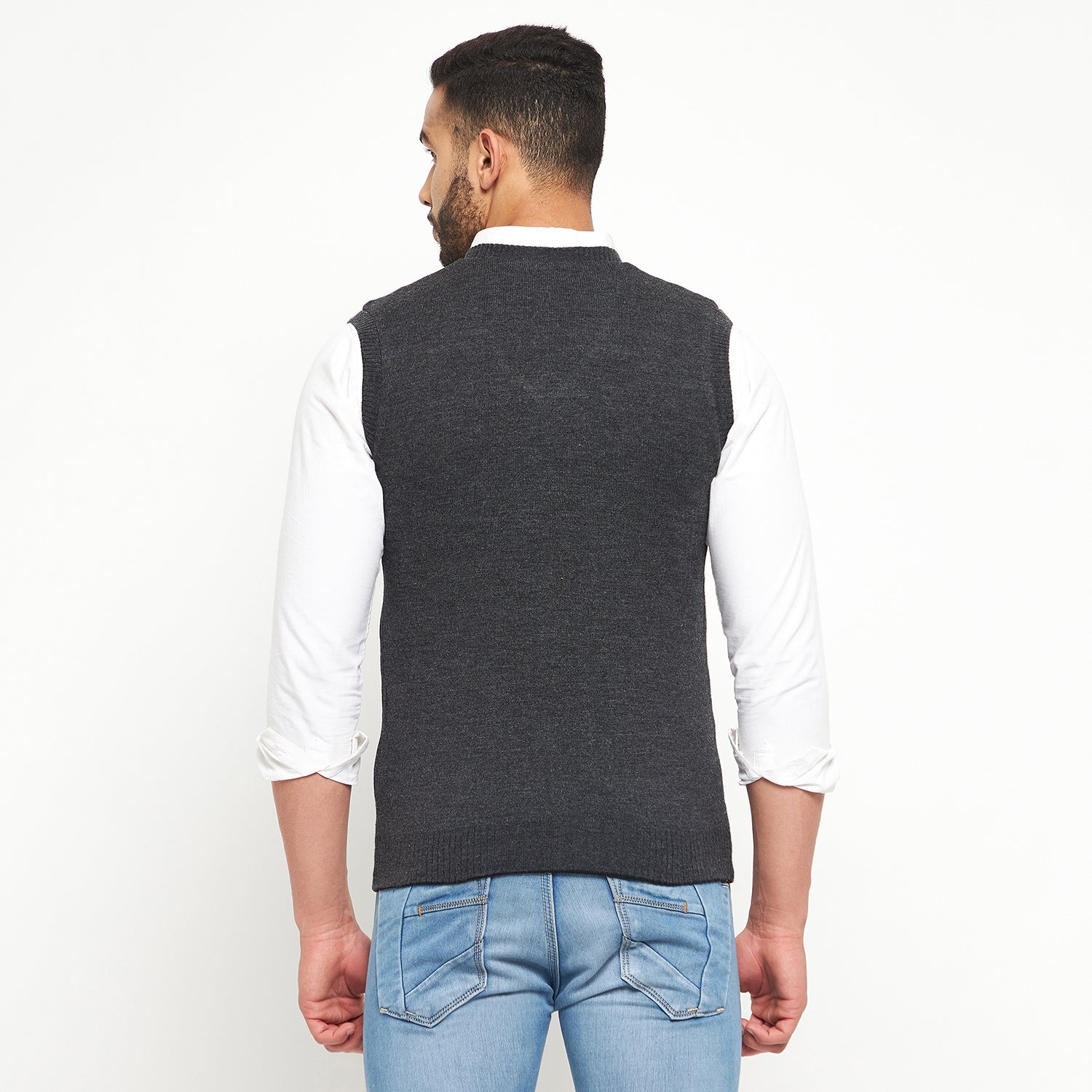 Duke Urban Men Sleeveless Reversible Sweater (SDS2041)