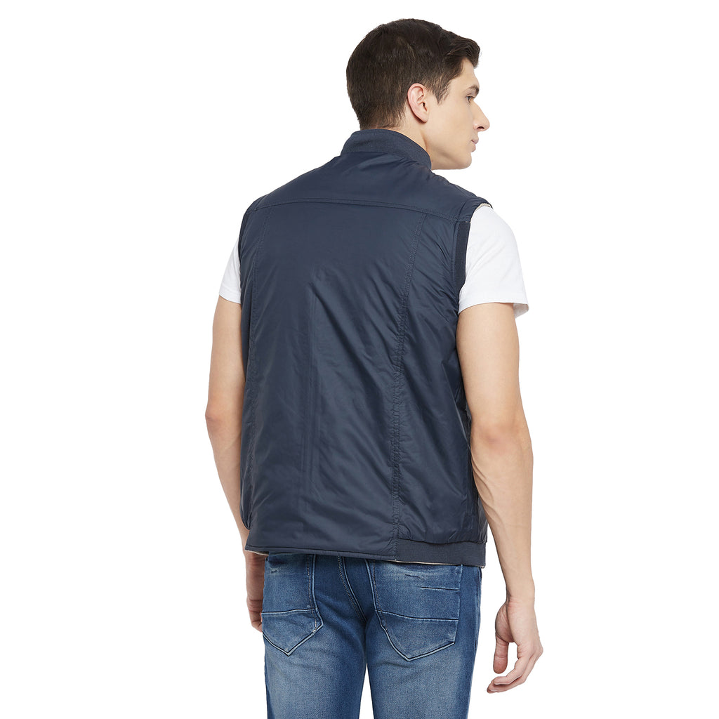 Duke Urban Men Sleeveless Reversible Jacket (SDZ912)