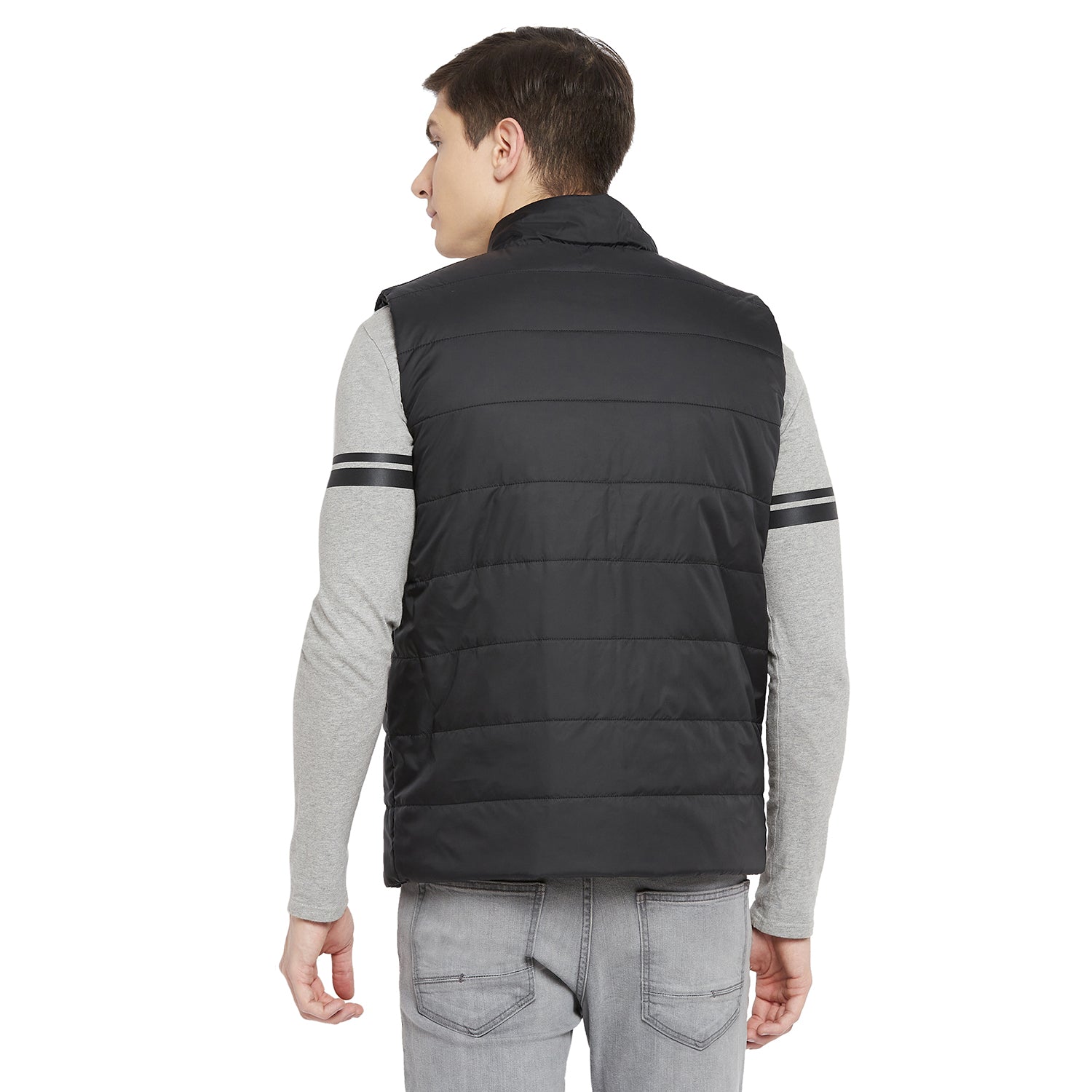 Duke Urban Men Sleeveless Reversible Jacket (SDZ907)