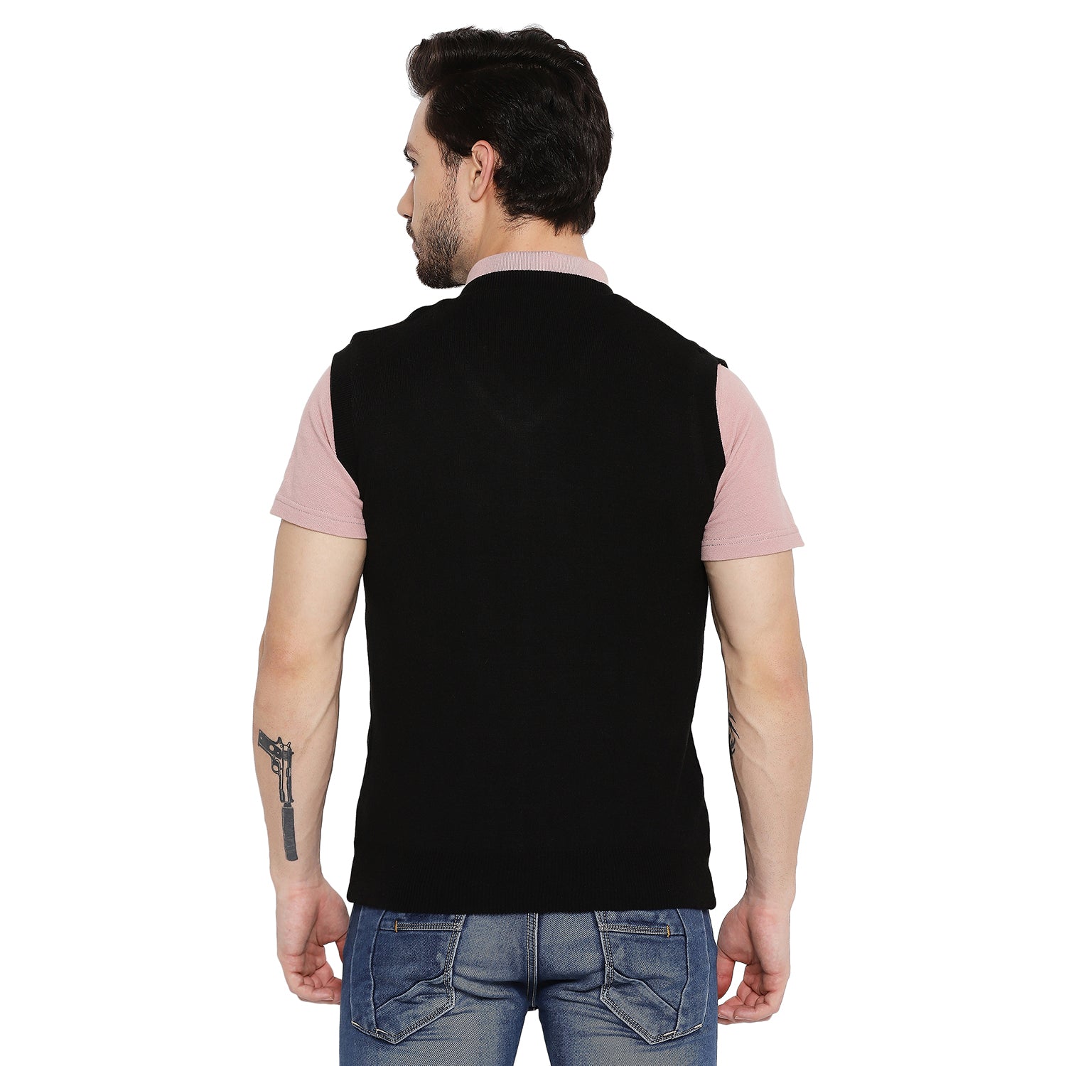 Duke Urban Men Sleeveless Reversible Sweater (SDS2036)