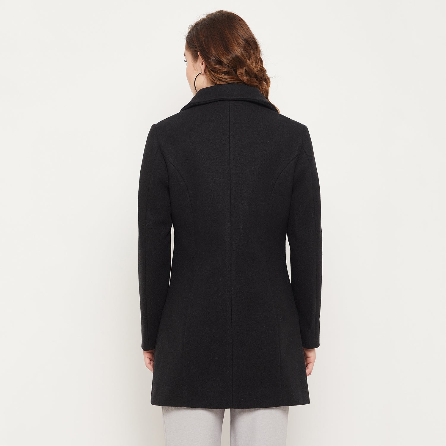 Duke Stardust Women Collared Neck Coat (SDZC104)