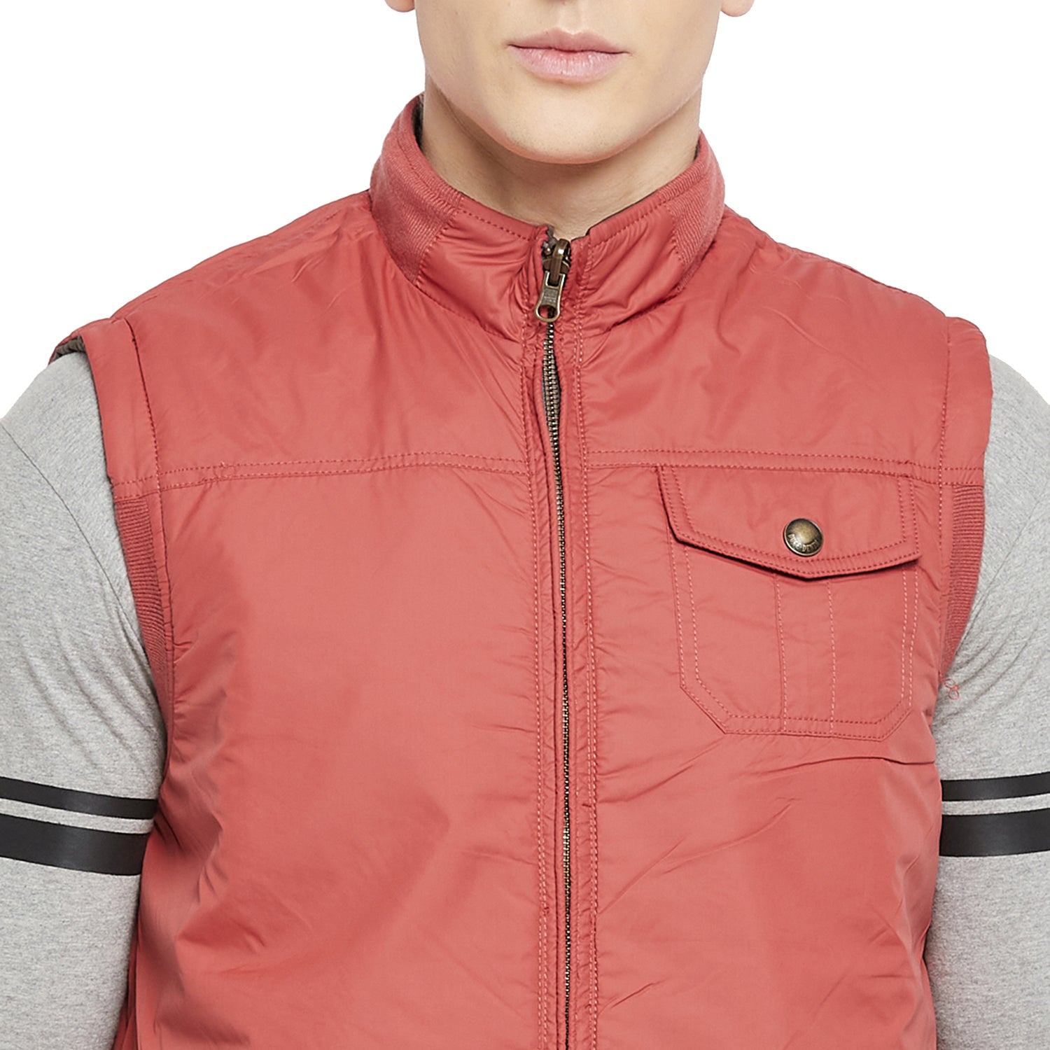 Duke Urban Men Sleeveless Reversible Jacket (SDZ912)