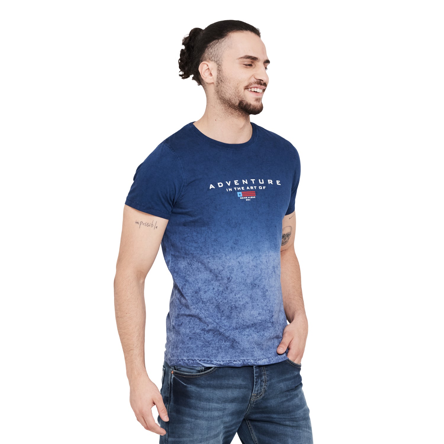 Duke Stardust Men Half Sleeve Cotton T-Shirt (LF4981)
