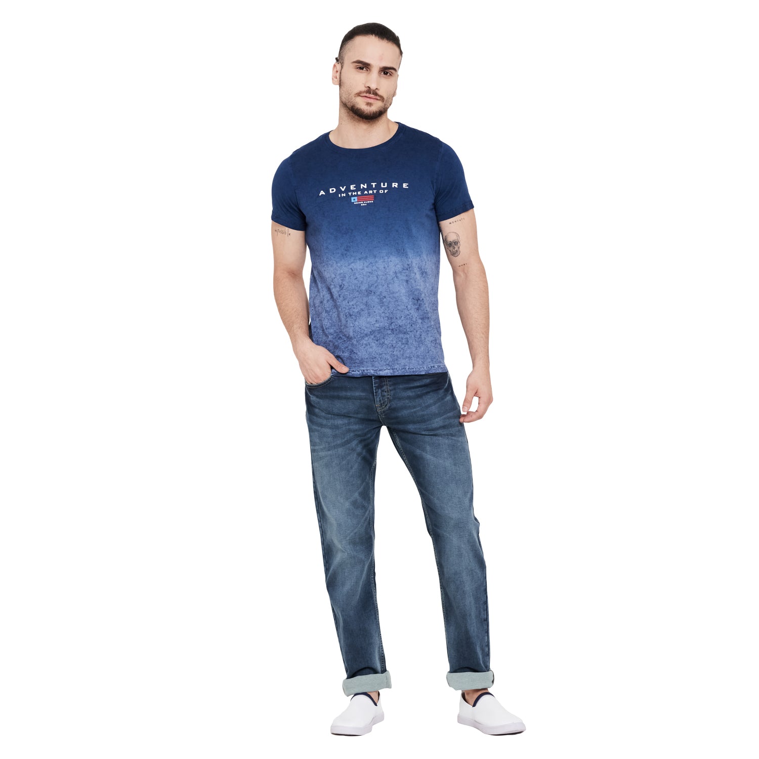 Duke Stardust Men Half Sleeve Cotton T-Shirt (LF4981)