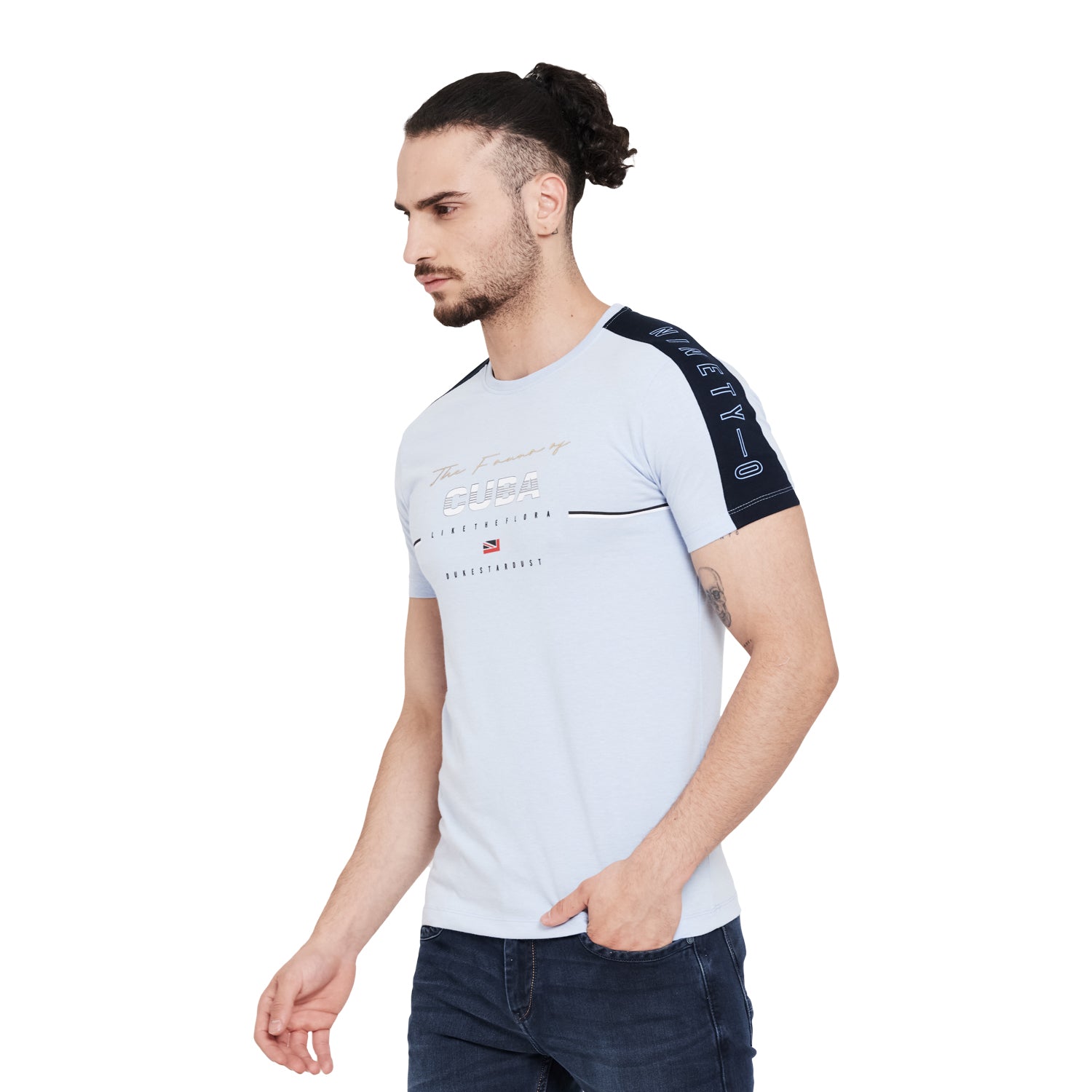 Duke Stardust Men Half Sleeve Cotton T-Shirt (LF5113)
