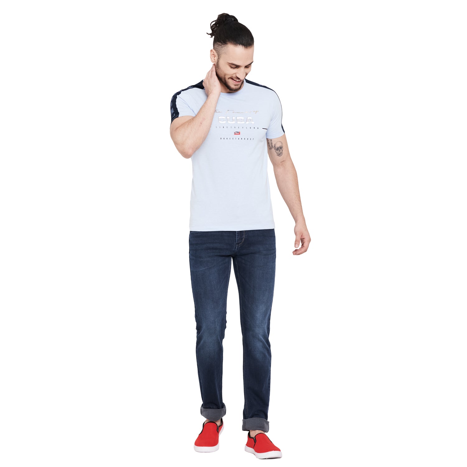 Duke Stardust Men Half Sleeve Cotton T-Shirt (LF5113)