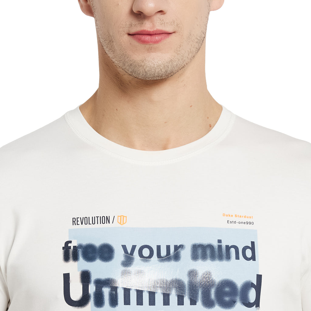 Duke Stardust Men Half Sleeve Cotton T-Shirt (LF5289)
