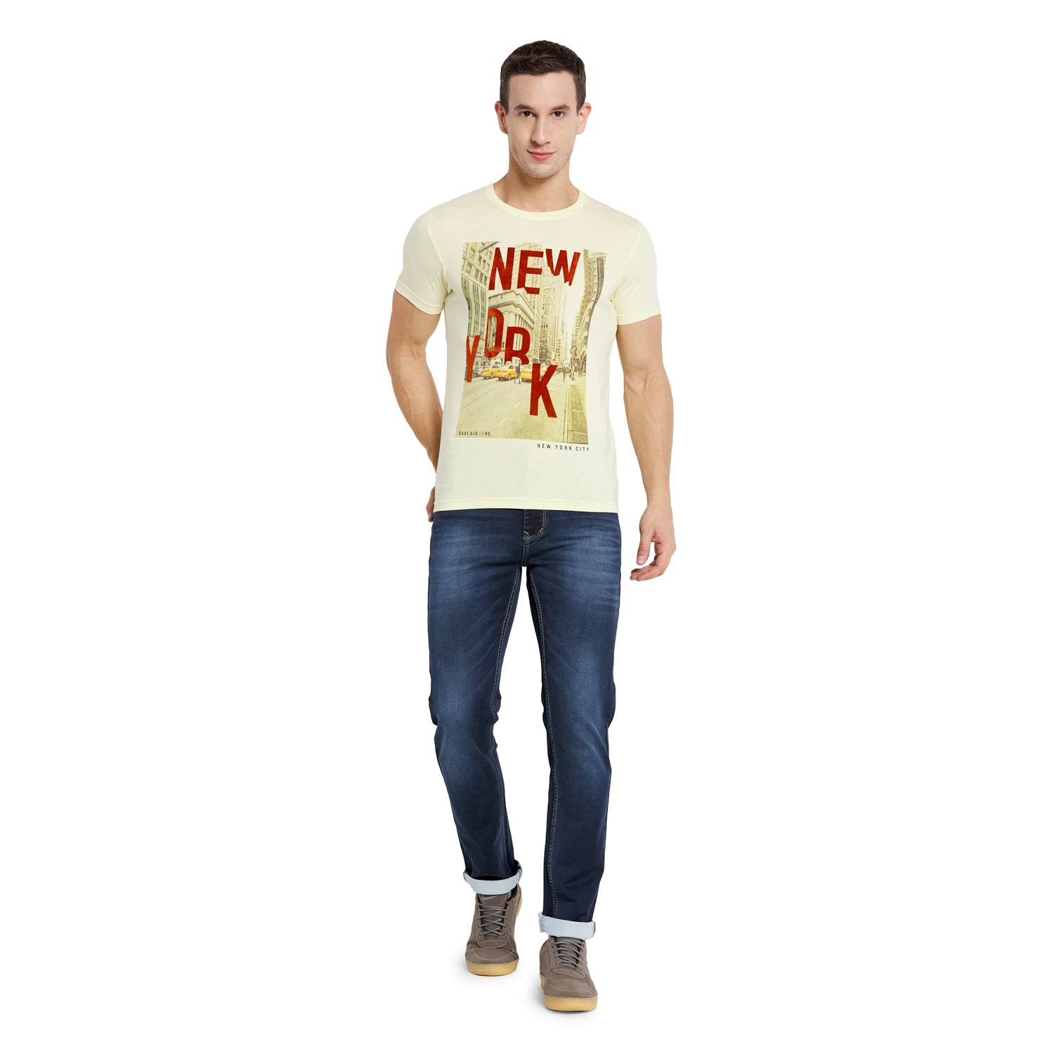 Duke Stardust Men Half Sleeve Cotton T-Shirt (MTLF225)