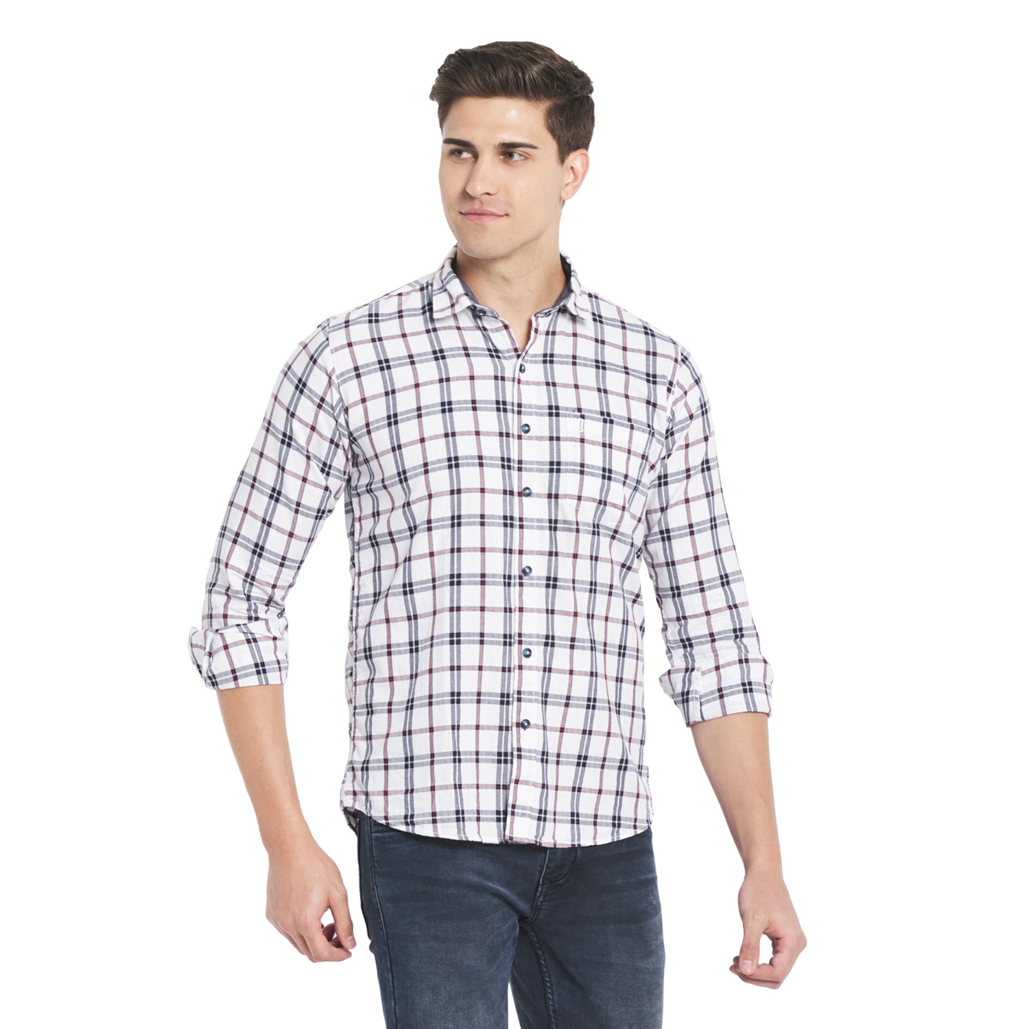 Duke Stardust Men Full Sleeve Cotton Shirt (SDO8CKTP)