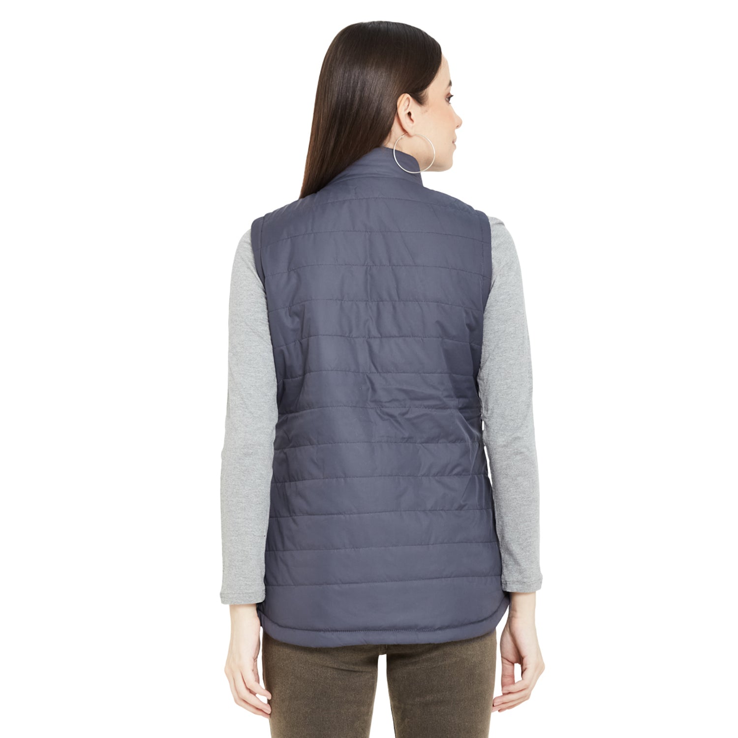 Duke Stardust Women Sleeveless Reversible Jacket (SDZ6751)