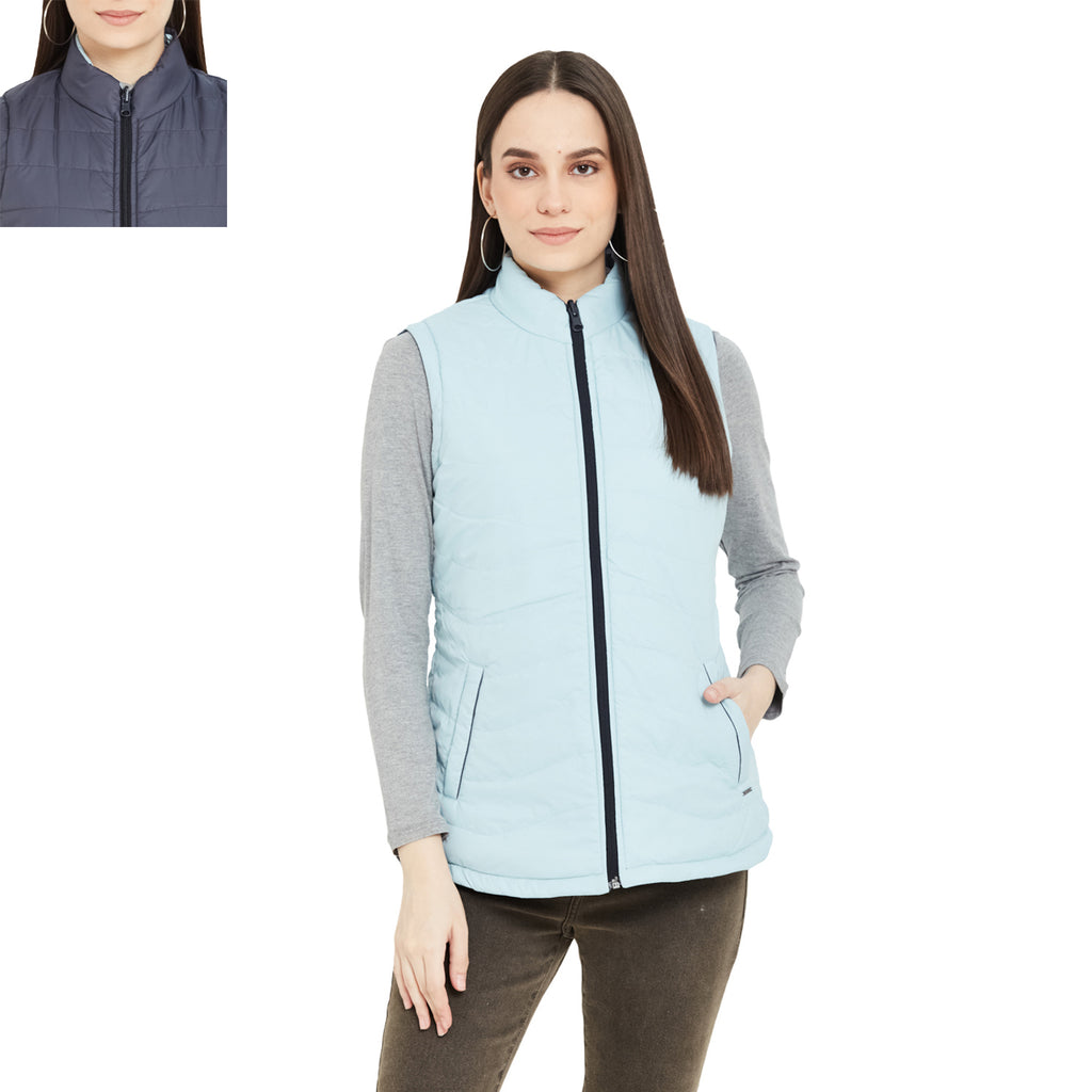 Duke Stardust Women Sleeveless Reversible Jacket (SDZ6751)