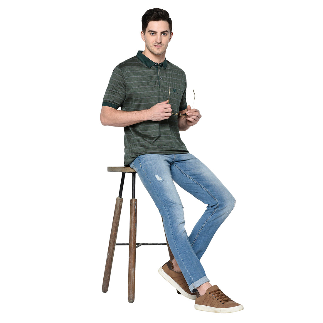Duke Stardust Men Half Sleeve Cotton T-Shirt (LF4693)